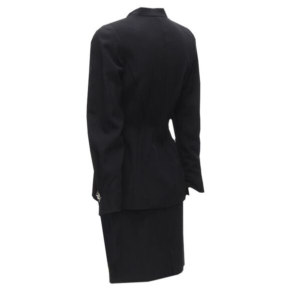 Thierry Mugler Star button space age curved collar power blazer - Picture 5 of 6